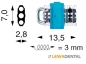 Preview: Micro expansion screw 13,5, (upper / lower)