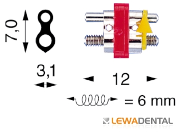 Expansion screw 12 (Standard series), Mandibular