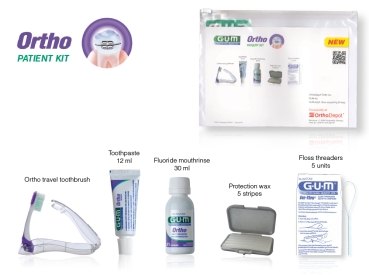 GUM Ortho Patienten-Kit - Karton (50 Kits) - MHD 07 / 2024