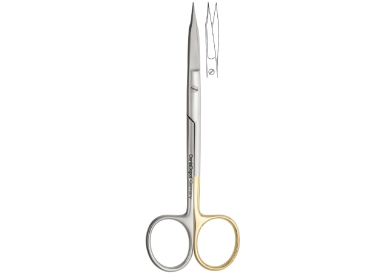 Surgical Scissors serrated, Goldman-Fox "Super Cut", 130 mm, straight