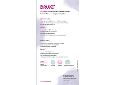 Aufsteller mit Broschüre - BRUXI+ ®