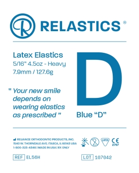 Relastics™ Intraoral elastics, Latex, Diameter 5/16" = 7.9 mm