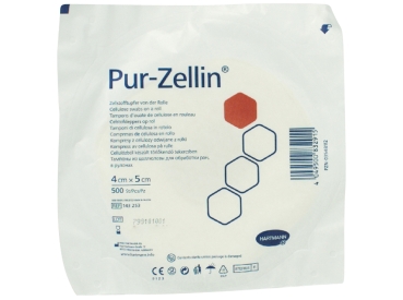 Pur-Zellin 4x5cm sterile 500 St Rl