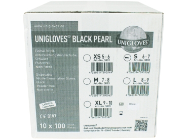Nitrile Black Pearl S 100pcs
