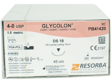 Glycolon violett 4/0 DS18  2Dtz