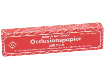 Occlusion paper red BK 10 Pa