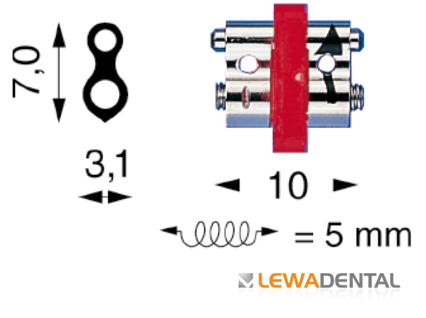 Expansion screw 10 (Standard series), Mandibular