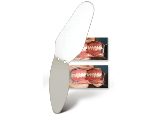 Stainless steel mirror, buccal adult / buccal child