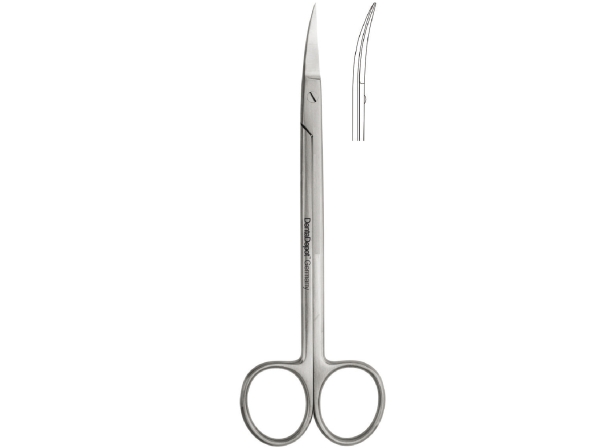 Surgical Scissors Kelly, 160 mm, curved