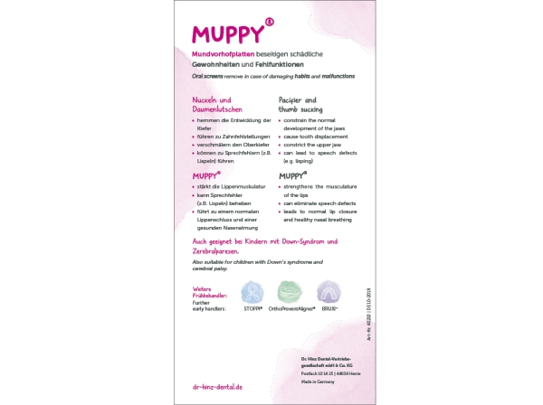 Stand with flyer - Muppy ® [german / english]
