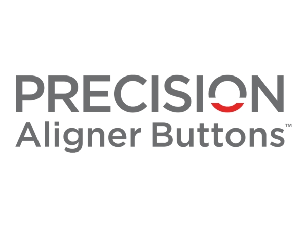 Precision Aligner Button / Klebeknöpfchen - Transparent - , 2. Generation