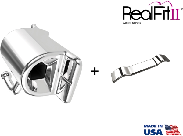 RealFit™ II snap - Maxillary - Single combination (tooth 26, 27) Roth .018"