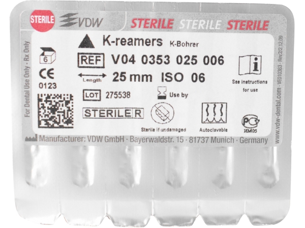 K-drill 53/ 06 25mm sterile 6pcs