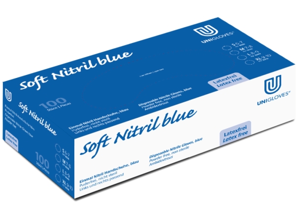 Eco Blue nitrile pdfr size M 100pcs