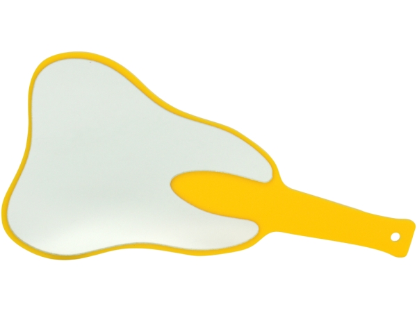 Hand mirror "Tooth" yellow length 27cm St