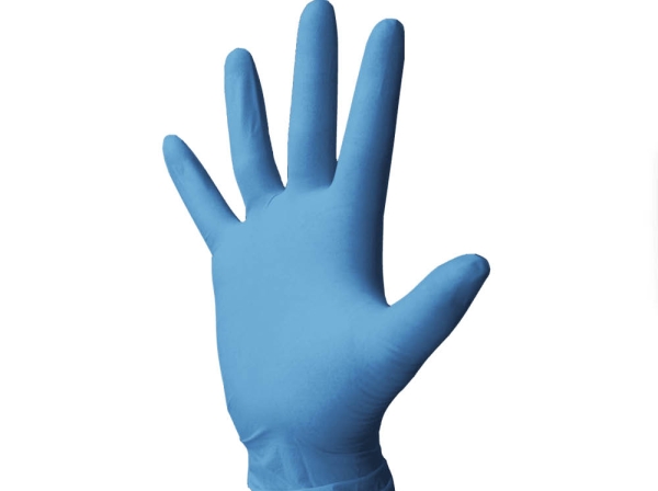 Disposable gloves latex M blue 100pcs