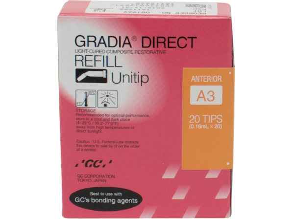 Gradia Direct Anterior Unitip A3 20St