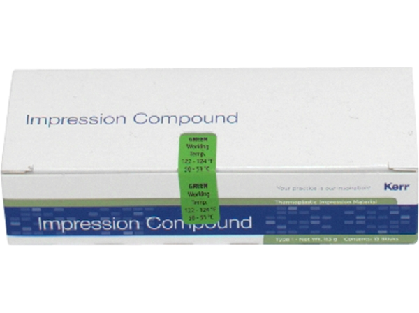 Impression Compound green rods 15pcs