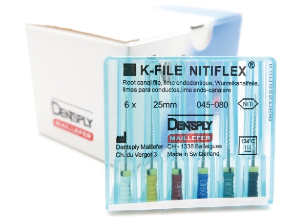 Nitiflex® K-Feile - Länge 21 mm, ISO 025, rot