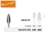 Hartmetallfräse "HM 251FF" (Meisinger)