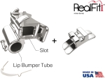RealFit™ I - UK, Zweifach-Kombination inkl. Lip-Bumper-Tube + lin. Schloß (Zahn 36) Roth .018"