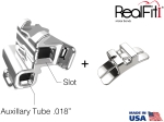 RealFit™ I - Maxillary - Double combination + pal. Sheath (tooth 17, 16) Roth .022"