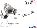 RealFit™ II snap - Manibular - Double combination incl. Lip bumper tube (tooth 46) Roth .022"