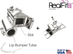 RealFit™ II snap - UK, Zweifach-Kombination inkl. Lip Bumper-Tube + lin. Schloß (Zahn 36) Roth .018"